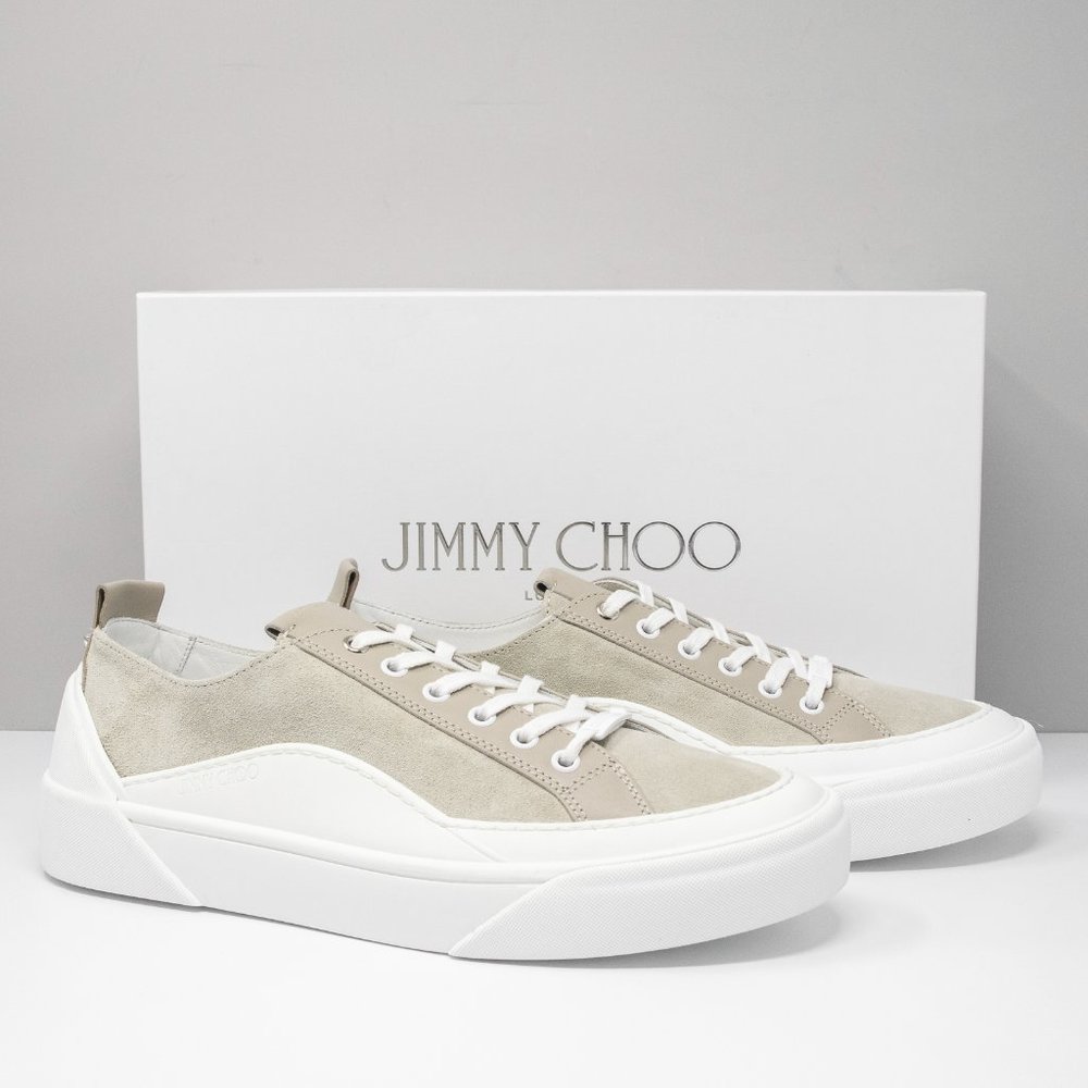 Jimmy Choo V.B.C Natural Linen Lace Up Sneakers - Size 42 (9 US)